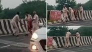 Bihar Police Caught on Camera Throwing Accident Victim's Body in Canal in Muzaffarpur, Video Goes Viral