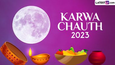 Karwa Chauth 2023 Moonrise Time Live Today in Srinagar, Amritsar, Ambala, Ludhiana and Chandigarh: Know Chandra Darshan Timings on November 1 in Indian Cities