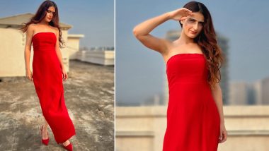 Fatima Sana Shaikh is a Total Bombshell in Red Hot Strapless Gown (See Pics)