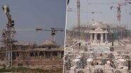 Ayodhya Ram Mandir Construction Photos: Shri Ram Janmbhoomi Teerth Kshetra Shares Pictures of Under-Construction Temple Site