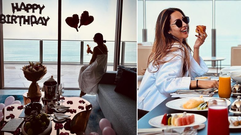 Malaika Arora Celebrates Her 48th Birthday in Her 'Favourite Bathrobe' With Yummy Food and Serene Views (View Pics)