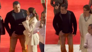 Salman Khan Attends Grand Launch of Jio World Plaza in Mumbai (Watch Video)