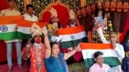 IND vs PAK, ICC Cricket World Cup 2023: Tricolour in Hands, Ramlila Artists in UP's Moradabad Cheer for Indian Team as India Take on Pakistan (Watch Video)