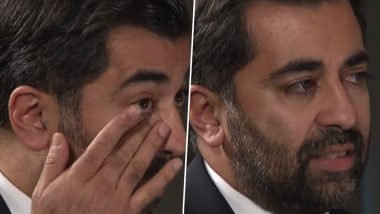 Scotland First Minister Humza Yousaf Breaks Down in Tears While Talking About His Family Stuck in Gaza During Interview, Says 'Collective Punishment' of Palestinians Has To Be Condemned (Watch Video)