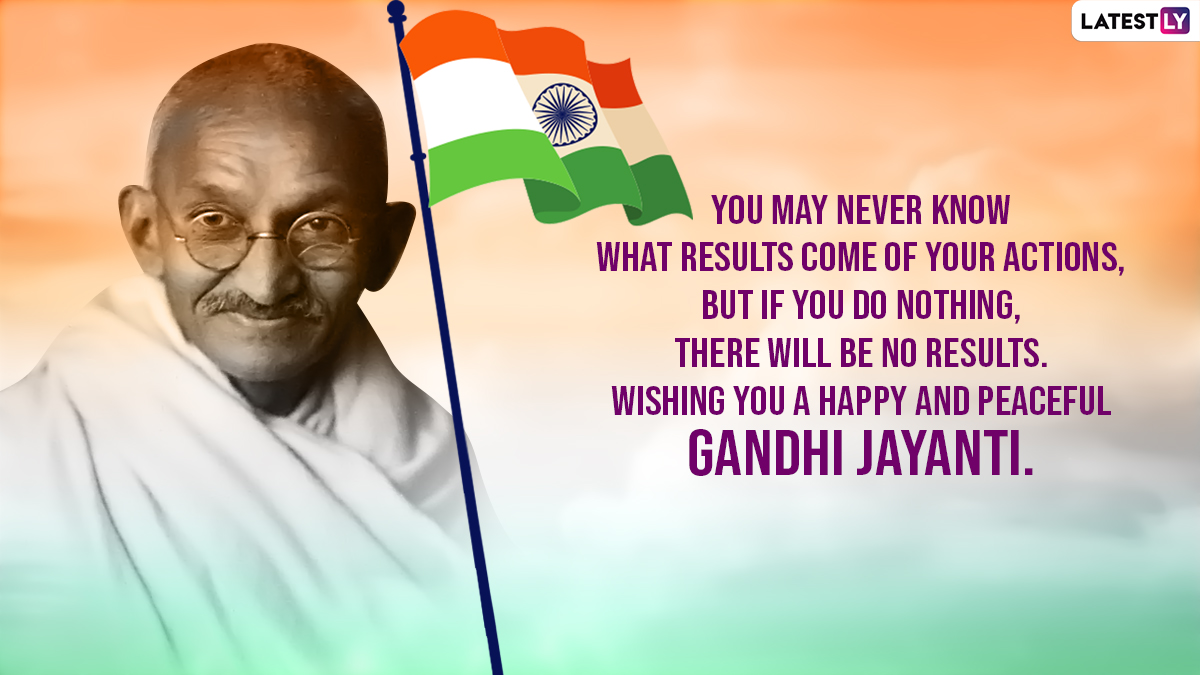 Happy Gandhi Jayanti Greetings Gif Images Whatsapp Messages Sayings Facebook Status