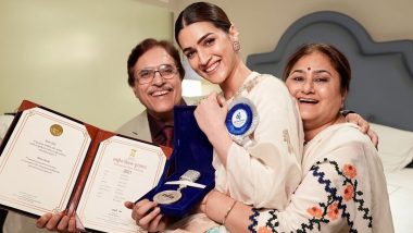 Kriti Sanon Shares Sweet Photos With Parents After Winning Best Actress for Mimi at National Film Awards 2023! (View Pics)