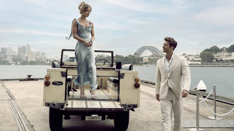 Anyone But You First Look Out Now! Sydney Sweeney and Glen Powell Look Striking in Pale Blue Dress and White Suit Respectively (View Pic)