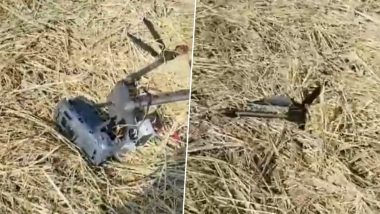 Punjab: BSF Recovers Drone in Broken Condition During Search Operation in Tarn Taran District (Watch Video)