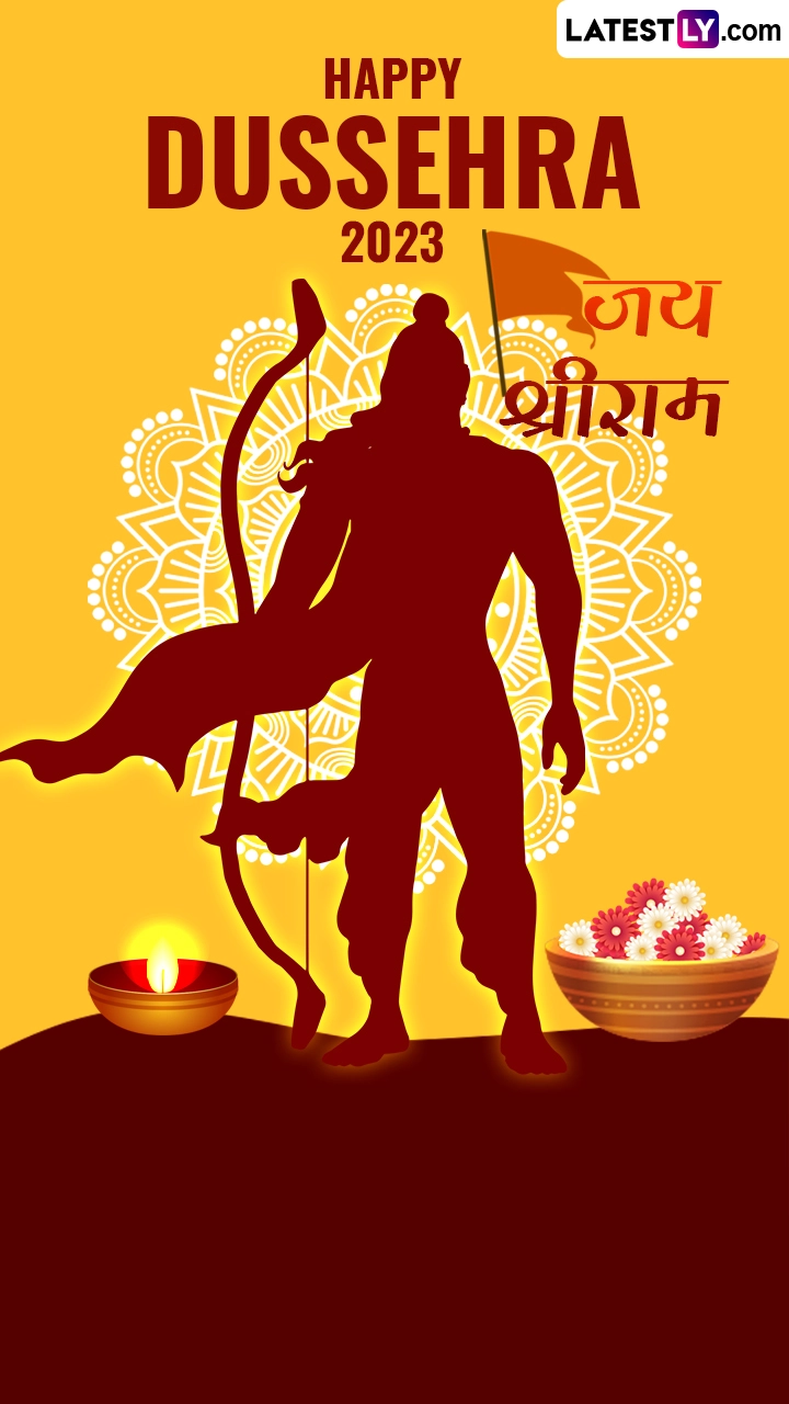 Dussehra 2023 HD Wallpapers and Wishes To Share on the Hindu Festival Day