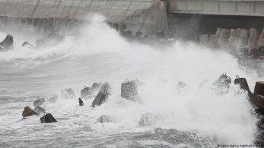 Typhoon Koinu Makes Landfall in Taiwan's South