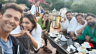 Fighter: Hrithik Roshan, Deepika Padukone, Siddharth Anand and Others Enjoy Coffee Break in This Viral BTS Glimpse From Italy Shoot (See Pic)