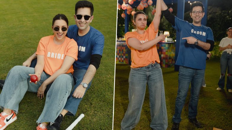 Parineeti Chopra-Raghav Chadha: Mission Raniganj Actor Shares Glimpses of Fun Times Playing Musical Chairs, Cricket and More at Their Wedding! (View Pics & Video)