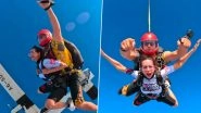 Malaika Arora Marks Her 48th Birthday With a Thrilling Skydiving Adventure in Dubai, Actress Says &lsquo;Embracing Life on the Edge&rsquo; (Watch Video)