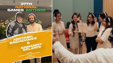 37th National Games: Samarpit Golani, Amitabh Bachchan Collaborate To Create Inspiring Anthem (Watch Video)