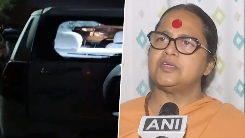 West Bengal: BJP MLA Sreerupa Mitra Chaudhury Claims TMC ‘Goons’ Attacked Her Car Near Police Outpost in Siliguri (Watch Video)