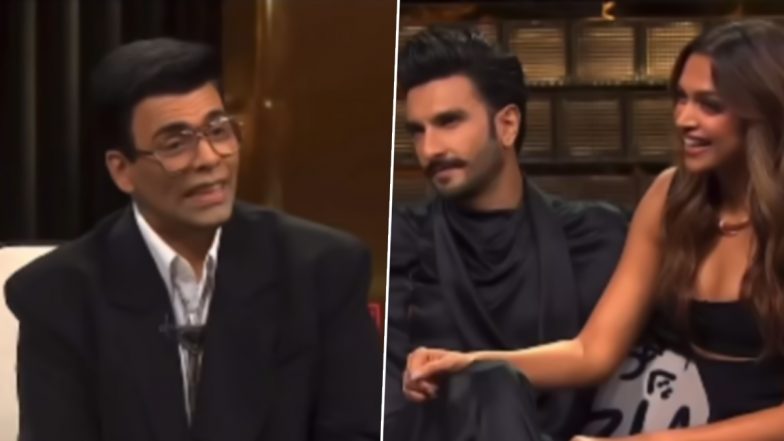 Koffee with Karan Season 8 Promo Leaked: Deepika Padukone and Ranveer Singh Share Juicy Wedding Secrets with Karan Johar (Watch Video)