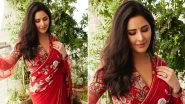 Dussehra 2023: Katrina Kaif Shines in Tarun Tahiliani Saree As She Celebrates in Style (View Post)