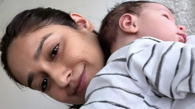 Ileana D’Cruz Shares Adorable Photo With Her Son Koa Phoenix Dolan Laying on Her Shoulder (View Pic)