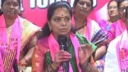 Telangana Assembly Election 2023: Rahul Gandhi Is Paper Tiger, Not Babbar Sher, Says BRS MLC Kavitha (Watch Video)
