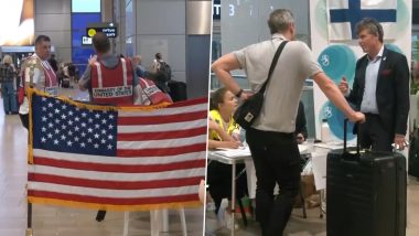 Israel-Hamas War: Assistance Counters Established at Tel Aviv Airport as Countries Begin Evacuating Their Citizens from Israel (Watch Video)