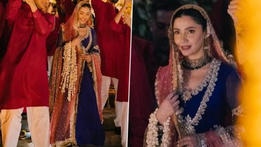 Newlywed Mahira Khan Looks Resplendent in Heavily Embellished Ethnic Outfit, Pak Actress Shares Stunning Glimpses From Her Mehendi Ceremony (Check Pics)