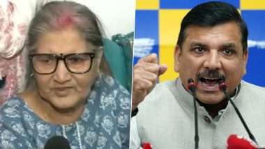 'My Son Is Innocent': Sanjay Singh's Mother Says Her Son Is an Honest Person After ED Arrests AAP Leader in Delhi Excise Policy Case (Watch Video)