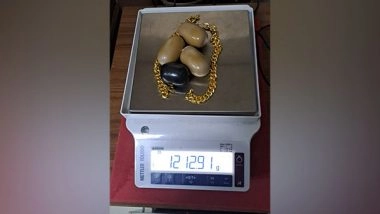 India News | Kerala: Gold Worth Around Rs 53.59 Lakh Seized at Kochi Airport