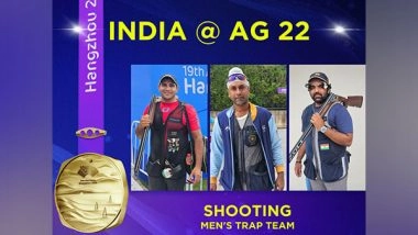 Sports News | Asian Games: Daris-Zoravar-Prithviraj Wins Gold in Men's Trap Event