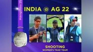 Sports News | Asian Games: Manisha-Preeti-Rajeshwari Wins Silver in Women's Trap Event