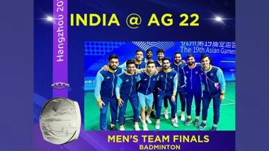 Sports News | India Badminton Team Creates History, Bags First-ever Silver Medal in Asian Games
