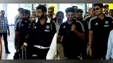 Sports News | Team India Arrives in Kerala for World Cup Warm-up Match Against Netherlands 