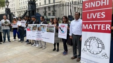 World News | UK: World Sindhi Congress Protest Against Pak Atrocities Outside PM Residence&nbsp;