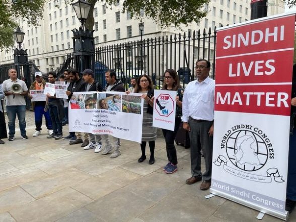 World News | UK: World Sindhi Congress Protest Against Pak Atrocities Outside PM Residence - Vimarsana News
