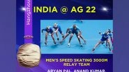 Sports News | Asian Games: Indian Men's, Women's Teams Capture Bronze Medal in Speed Skating 3000 M Relay