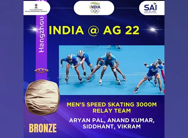 Sports News | Asian Games: Indian Men's, Women's Teams Capture Bronze Medal in Speed Skating 3000 M Relay
