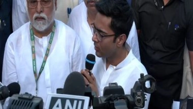 India News | TMC Workers Stage Protest at Rajghat Seeking Scheme-related Funds from Centre; Abhishek Banerjee Alleges &lsquo;conspiracy&rsquo; to Stop Them
