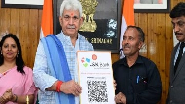 India News | J-K: LG Manoj Sinha Hands over Land Allotment Orders to Beneficiaries of PMAY-G