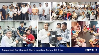Business News | Impetus Technologies Supports Education: Donates School Kits to Support Staff's Children