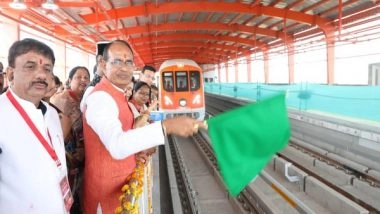 India News | MP CM Shivraj Chouhan Flags off Trial Run of Bhopal Metro