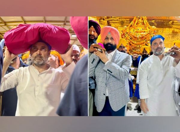 India News | Rahul Gandhi Offers ‘Sewa’ at Golden Temple for Second Day