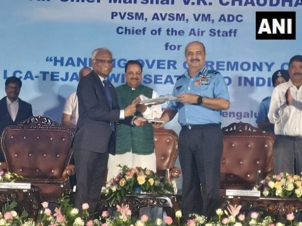 India News | Indian Air Force Receives First LCA Tejas Trainer Aircraft from HAL - Vimarsana News