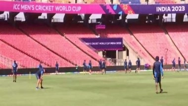 Sports News | CWC: New Zealand Gear Up for Opener Against England in Ahmedabad; Players Sweat in Net Practice