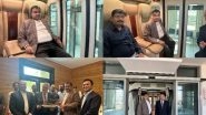India News | Nitin Gadkari Takes Test Ride of Sky Bus in Sharjah