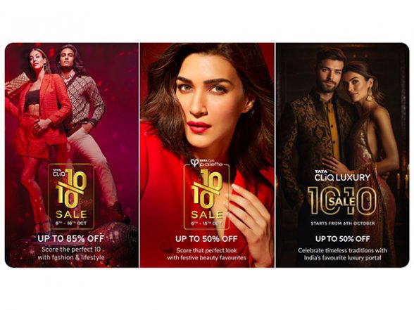 Business News | Tata CLiQ, Tata CLiQ Luxury, and Tata CLiQ Palette Celebrate the Festive Season with Their Flagship Sale Event 10.10 - Vimarsana News