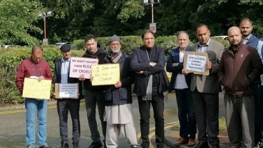 World News | UK: PoK Activists Hold Protest Outside Pakistan Consulate in Bradford