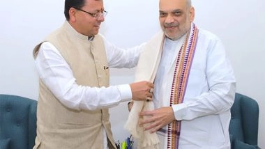 India News | Uttarakhand CM Dhami Meets Amit Shah in Delhi to Discuss Issues of State