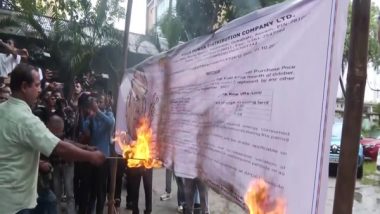 India News | Assam: Congres Protest in Guwahati Against Hiked Electricity Rates