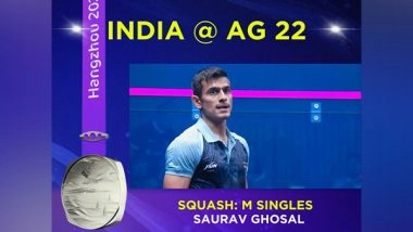 Sports News | Asian Games, Squash: Saurav Ghosal Finishes Campaign with Silver