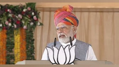 India News | PM Modi Unveils Development Projects in Rajasthan, Madhya Pradesh, Attacks Congress over Corruption
