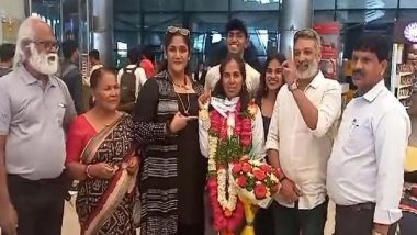 Sports News | Indian Swimmer Queen Victoria Receives Warm Welcome After Winning Gold, Silver in Europe